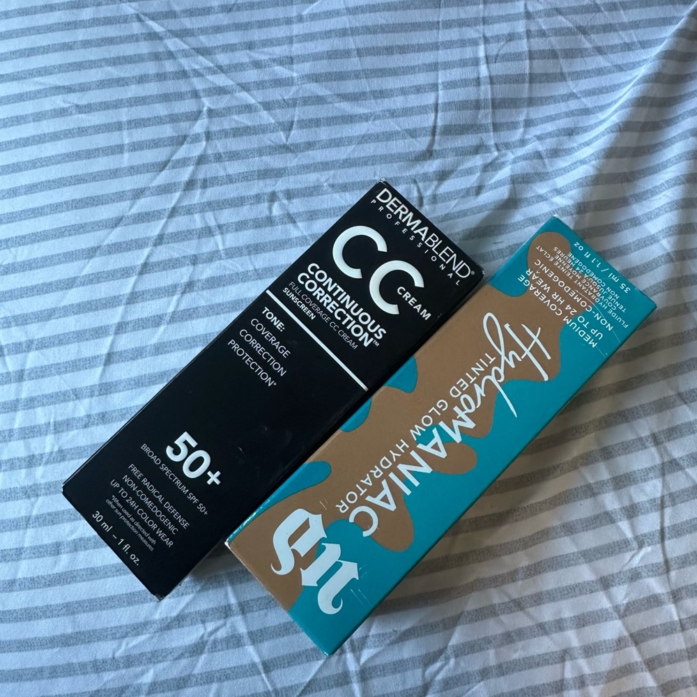 cc cream and urban decay tinted hydrator